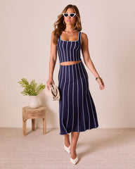 Ashlin Contrast Striped Tank